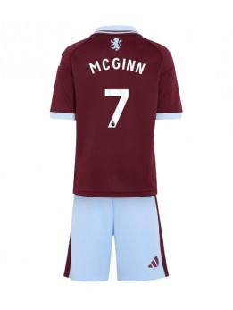 Otroški Nogometna dresi replika Aston Villa John McGinn #7 Domači 2026-27 Kratek rokav (+ hlače)